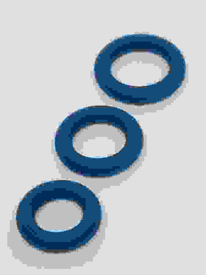 Lovehoney Ignite Silicone Love Ring Set (3 Piece), Blue, hi-res